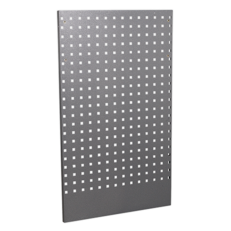 Sealey Superline Pro Gray pegboard with square holes on a white background