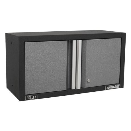 Sealey Superline Pro Black and gray storage cabinet with Sealey branding on a white background