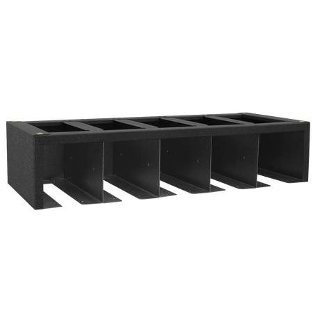 Sealey Superline Pro Black metal shelf unit on a white background