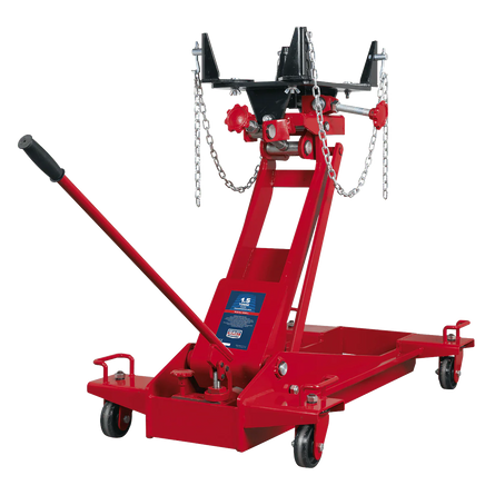 Sealey 1500E Transmission Jack 1.5tonne Floor - Transmission Jacks - Floor - SLY-5419 - Sealey Tools UK - Workshop Tool Storage