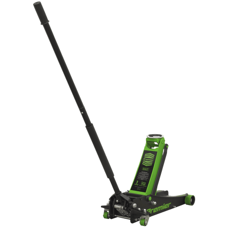 Sealey 3040AG Trolley Jack 3tonne Rocket Lift Green - 3040AG - Sealey Tools UK - Workshop Tool Storage