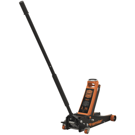 Sealey 3040AO Trolley Jack 3tonne Rocket Lift Orange - 3040AO - Sealey Tools UK - Workshop Tool Storage