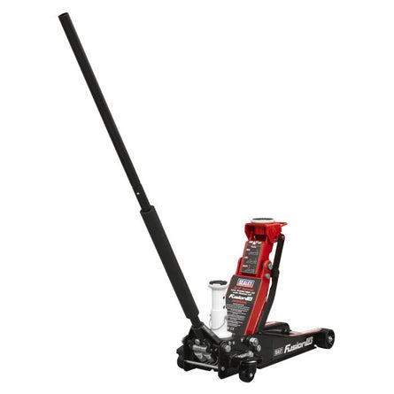 Sealey 3200LEHL Trolley Jack 2/3 Tonne Low Profile/High Lift with Rocket Lift - 3200LEHL - Sealey Tools UK - Workshop Tool Storage