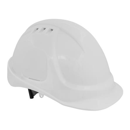 Sealey 502W Safety Helmet - Vented (White) - 502W - Sealey Tools UK - Workshop Tool Storage