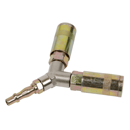 Sealey ACX55 Twin Coupling Bodies Y - Adaptor - ACX55 - Sealey Tools UK - Workshop Tool Storage