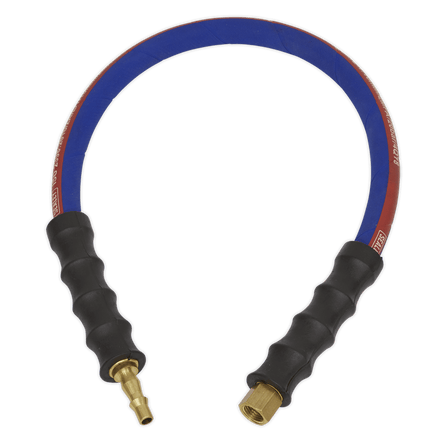Sealey AH2R Air Leader Hose 600mm x 8mm with Tailpiece & 1/4"BSP Union - AH2R - Sealey Tools UK - Workshop Tool Storage