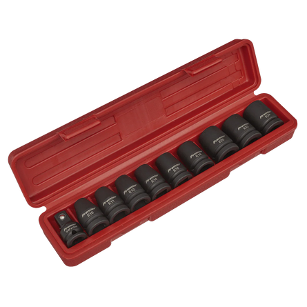 Sealey AK2301 Impact TRX - Star Female Socket Set 10pc 1/2in Sq Drive - Impact Socket Sets - SLY-12683 - Sealey Tools UK - Workshop Tool Storage