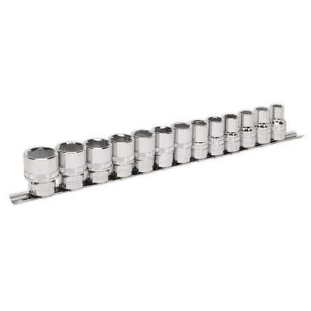 Sealey AK2742 Socket Set 13pc 1/2"Sq Drive Lock - On„¢ 6pt Metric - AK2742 - Sealey Tools UK - Workshop Tool Storage