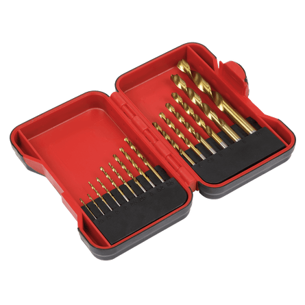 Sealey AK3715HSS HSS Drill Bit Set 15pc - AK3715HSS - Sealey Tools UK - Workshop Tool Storage