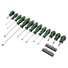 Sealey AK4370HV Screwdriver & Bit Set 33pc GripMAX® - Hi - Vis - AK4370HV - Sealey Tools UK - Workshop Tool Storage