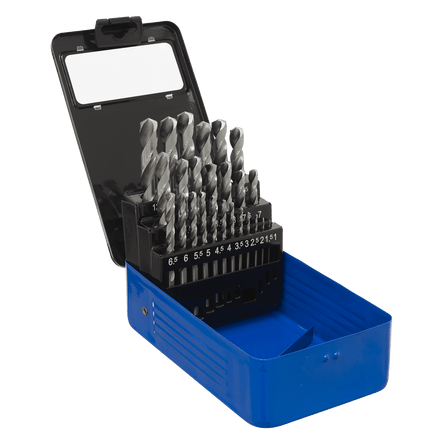 Sealey AK47251 HSS Split Point Fully Ground Drill Bit Set 25pc Metric - AK47251 - Sealey Tools UK - Workshop Tool Storage