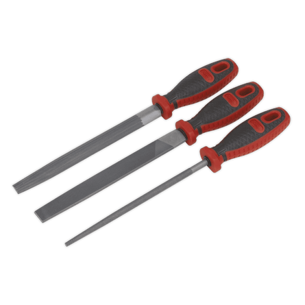 Sealey AK572 Engineer's File Set 3pc 200mm - AK572 - Sealey Tools UK - Workshop Tool Storage