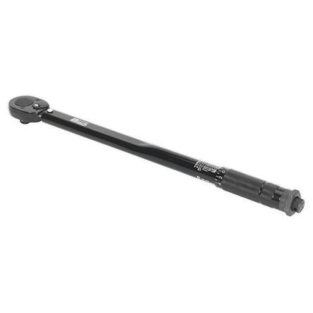 Sealey AK624B Micrometer Torque Wrench 1/2"Sq Drive Calibrated Black Series - AK624B - Sealey Tools UK - Workshop Tool Storage