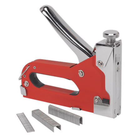 Sealey AK7061 Staple & Brad Nail Gun Heavy - Duty 4 - 14mm - AK7061 - Sealey Tools UK - Workshop Tool Storage