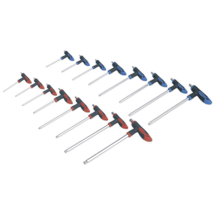 Sealey AK7147 T - Handle TRX - Star* & Hex Key Set 16pc - AK7147 - Sealey Tools UK - Workshop Tool Storage