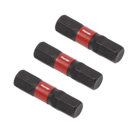 Sealey AK8214 Hex 6mm Impact Power Tool Bits 25mm - 3pc - AK8214 - Sealey Tools UK - Workshop Tool Storage