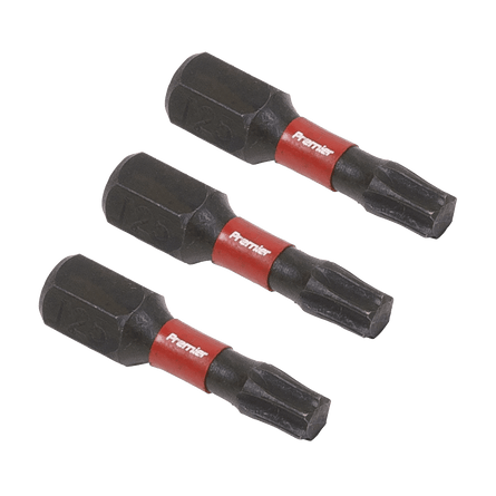 Sealey AK8218 TRX - Star* T25 Impact Power Tool Bits 25mm - 3pc - AK8218 - Sealey Tools UK - Workshop Tool Storage
