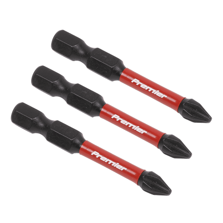 Sealey AK8230 Phillips 2 Impact Power Tool Bits 50mm - 3pc - AK8230 - Sealey Tools UK - Workshop Tool Storage