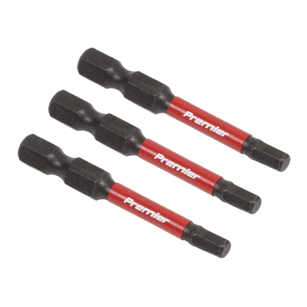 Sealey AK8237 Hex 4mm Impact Power Tool Bits 50mm - 3pc - AK8237 - Sealey Tools UK - Workshop Tool Storage