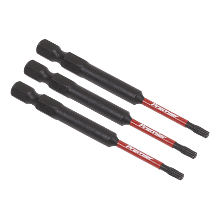 Sealey AK8265 TRX - Star* T10 Impact Power Tool Bits 75mm - 3pc - AK8265 - Sealey Tools UK - Workshop Tool Storage