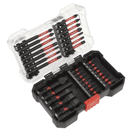 Sealey AK8283 Power Tool Bit Set 35pc Impact Grade - AK8283 - Sealey Tools UK - Workshop Tool Storage
