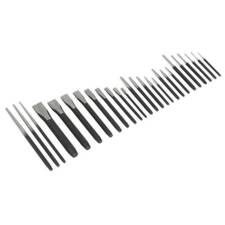 Sealey AK9298 Punch & Chisel Set 26pc - AK9298 - Sealey Tools UK - Workshop Tool Storage