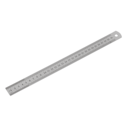 Sealey AK9641 Steel Rule 300mm/12" - AK9641 - Sealey Tools UK - Workshop Tool Storage