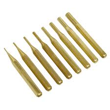Sealey AKB08 Brass Pin Punch Set 8pc - AKB08 - Sealey Tools UK - Workshop Tool Storage