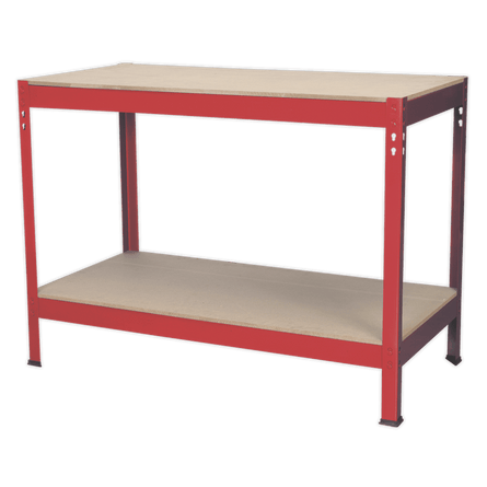 Sealey AP1210 Workbench 1.2m Steel Wooden Top - AP1210 - Sealey Tools UK - Workshop Tool Storage