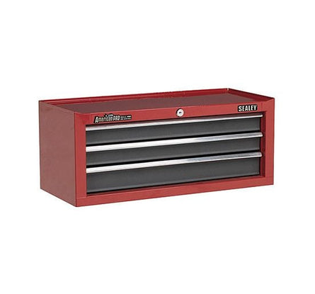 Sealey AP22309BB Mid - Box 3 Drawer with Ball Bearing Runners - Red/Grey - Tool Chests - SLY-15744 - Sealey Tools UK - Workshop Tool Storage