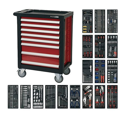 Sealey AP2408TTC08 Rollcab 8 Drawer with Ball Bearing Runners & 707pc Tool Kit - Combo Kits - SLY-14946 - Sealey Tools UK - Workshop Tool Storage