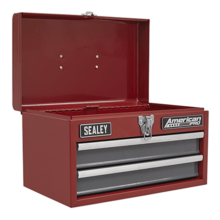 Sealey AP2602BB Toolbox 2 Drawer with Ball Bearing Slides - AP2602BB - Sealey Tools UK - Workshop Tool Storage