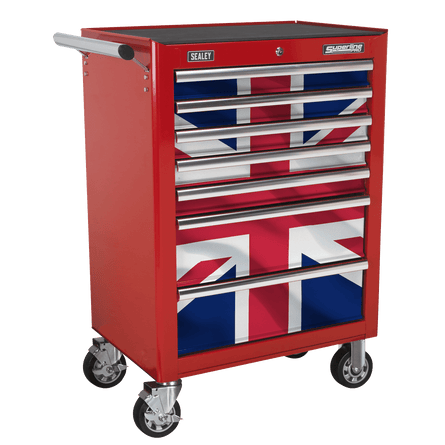 Sealey AP26479TUJ Union Jack Graphics 7 Drawer Rollcab Kit - AP26479TUJ - Sealey Tools UK - Workshop Tool Storage