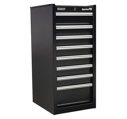 Sealey AP33589B Hang - On Chest 8 Drawer with Ball Bearing Runners - Black - Tool Chests - SLY-15510 - Sealey Tools UK - Workshop Tool Storage