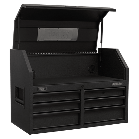 Sealey AP3607BE Topchest 6 Drawer 910mm with Soft Close Drawers & Power Strip - AP3607BE - Sealey Tools UK - Workshop Tool Storage