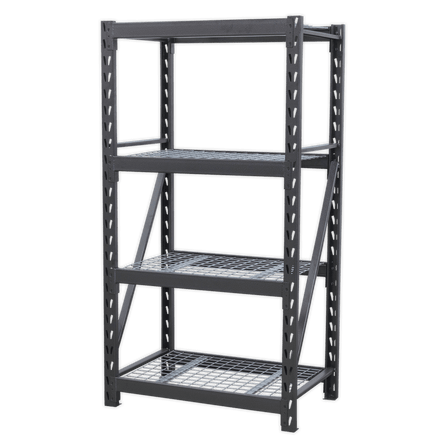 Sealey AP6372 Heavy - Duty Racking Unit with 4 Mesh Shelves 640kg Capacity Per Level 978mm - AP6372 - Sealey Tools UK - Workshop Tool Storage