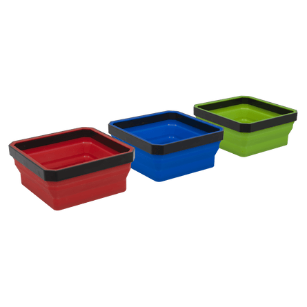 Sealey APCSTS Parts Tray Collapsible Magnetic Set - APCSTS - Sealey Tools UK - Workshop Tool Storage