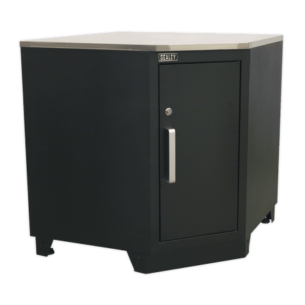 Sealey APMS15 Modular Corner Floor Cabinet 930mm Heavy - Duty - APMS15 - Sealey Tools UK - Workshop Tool Storage