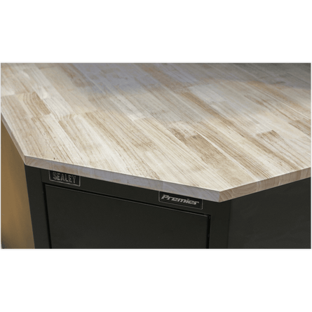 Sealey APMS18 Hardwood Corner Worktop 930mm - APMS18 - Sealey Tools UK - Workshop Tool Storage