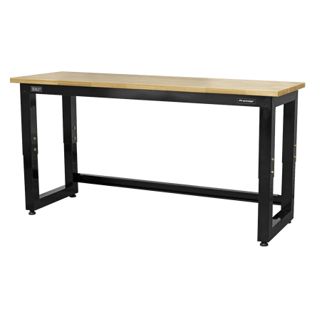Sealey APMS22 Steel Adjustable Workbench with Wooden Worktop 1830mm - Heavy - Duty - APMS22 - Sealey Tools UK - Workshop Tool Storage