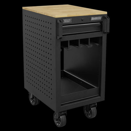 Sealey APPTR8 8 Power Tool Rack Trolley 450mm - APPTR8 - Sealey Tools UK - Workshop Tool Storage