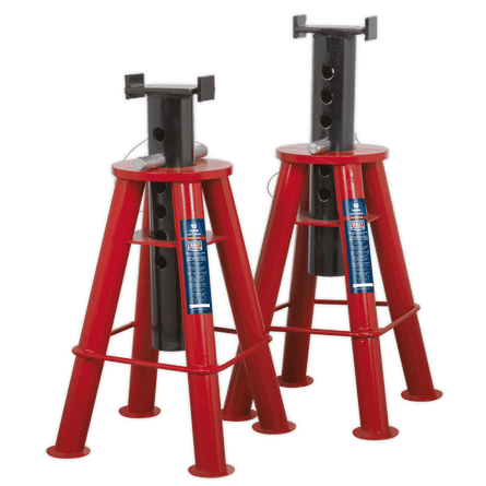 Sealey AS10 Axle Stands (Pair) 10tonne Capacity per Stand - AS10 - Sealey Tools UK - Workshop Tool Storage