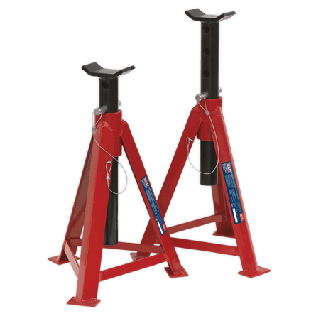 Sealey AS5000M Axle Stands (Pair) 5tonne Capacity per Stand - AS5000M - Sealey Tools UK - Workshop Tool Storage
