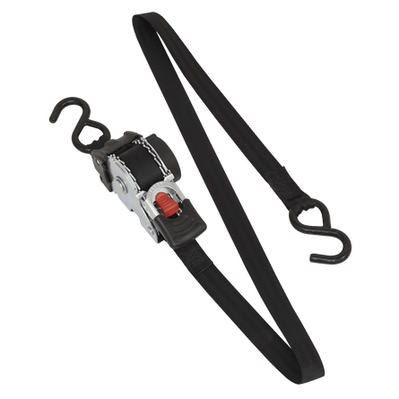Sealey ATD25301 Auto Retractable Ratchet Tie Down 25mm x 3m - ATD25301 - Sealey Tools UK - Workshop Tool Storage