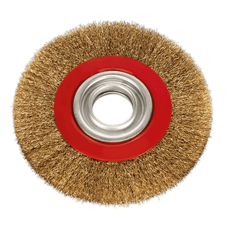 Sealey BG150/WW1 Wire Wheel 150 x 13mm 32mm Bore Narrow - BG150/WW1 - Sealey Tools UK - Workshop Tool Storage