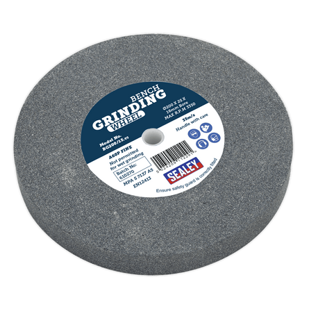 Sealey BG200/15 Grinding Stone 200 x 25mm 16mm Bore A60P Fine - BG200/15 - Sealey Tools UK - Workshop Tool Storage