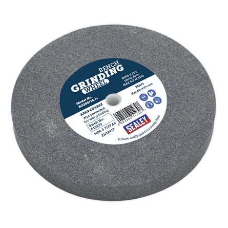 Sealey BG200/16 Grinding Stone 200 x 25mm 16mm Bore A36Q Coarse - BG200/16 - Sealey Tools UK - Workshop Tool Storage