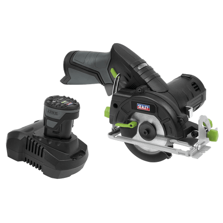 Sealey CP108VCS Cordless Circular Saw Kit 10.8V 2Ah SV10.8 Series 85mm - CP108VCS - Sealey Tools UK - Workshop Tool Storage