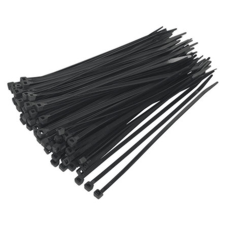 Sealey CT20048P100 200 x 4.8mm Black Cable Tie - Pack of 100 - CT20048P100 - Sealey Tools UK - Workshop Tool Storage