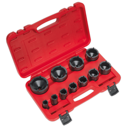 Sealey CV025 Ball Joint Socket Set 11pc 1/2"Sq Drive - CV025 - Sealey Tools UK - Workshop Tool Storage